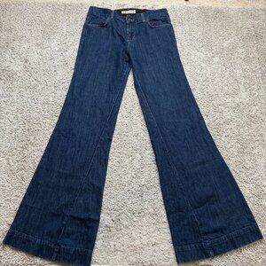 J Brand Lovestory Flare Jeans Trouser Super Flare Womens 28 Wide Leg